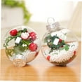 thumbnail image 4 of Pack of 24 Plastic Fillable Ball,QZS Portable Transparent DIY Craft Ball,3.15 inch DIY Christmas Ornaments for Tree,Wedding,Party,Home Decor, 4 of 7