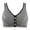Black-1, variant on Virmaxy Womens Wireless Bra Traceless Comfortable No Steel Ring Breathable Gathering Front Opening Buckle Bra Underwear Coffee-3 XXXL