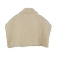 thumbnail image 3 of UJNDER Soft Home Shoulder Wrap Warm Neck Vest Autumn Winter Outdoor Shoulder Cape for Women Cozy Layering Beige, 3 of 3