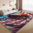 thumbnail image 1 of Sports Football Flag Area Rugs, American Style Carpet, Washable Non Slip Low Pile Soft Rug for Bedroom Living Room Decor Mat 4ftx5ft, 1 of 8