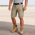 thumbnail image 6 of Zimjoy Men's Tactical Cargo Shorts Wear Resistant Ripstop Lightweight Casual Hiking Shorts (No Belt), Khaki L, 6 of 8