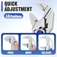 thumbnail image 6 of WORKPRO 4" Mini Adjustable Pliers Wrench, Parallel Jaws, Anti-Rust Coating, Compact Tool for Tight Spaces, 6 of 10