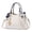 White, variant on Mepaouo Women's Top Handle Handbags Vegan Leather Satchel Purses Fashion Chic Tote Bags for Women(White)