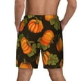 thumbnail image 4 of Haiem Orange Pumpkin Men'S Quick-Dry Swim Trunks: Comfortable Beach Shorts With Mesh Lining And Pockets - Ideal For Swimming And Sunbathing Xx-Large, 4 of 9
