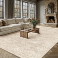 thumbnail image 3 of PureCozy 10'x14' Large Area Rugs for Living Room Vintage Oriental Traditional Soft Low Pile Bedroom Dining Room Office Farmhouse Distressed Washable Non-slip Brown Rugs Carpet, Brown, 3 of 6