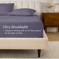 thumbnail image 4 of Bare Home 100% Organic Cotton Fitted Sheet - Percale Weave  - Twin XL,  Dusty Purple, 4 of 10