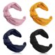 thumbnail image 1 of Diademas anchas anudadas Diadema lisa Nudo Turbante torcido Banda para el cabello de yoga Accesorios elásticos para el cabello, 1 of 7