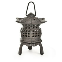 Sungmor Cast Iron Candle Holder, Decorative Garden Hanging Lantern, Vintage Tabletop Tealight Candle Holder, Home Porch Patio Decor, Candle Stand for Votive Candle, Flameless Candle