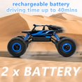 thumbnail image 2 of Auto RC Cheerwing 1:18 Rock Crawler 4WD Todo Terreno Azul, 2 of 7