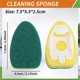 thumbnail image 4 of 6 Pack Dish Wand Refills Sponge Heads, for Kitchen Cleaning Brush, 4 of 5