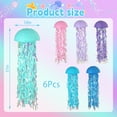 thumbnail image 3 of Hanging Jellyfish Paper Lanterns - 6 Color Under The Sea Party Mermaid Birthday Supplies Baby Shower, Wedding, Beach Room Decor Decoration (Set of 6), 3 of 6