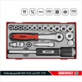 thumbnail image 4 of Teng Tools Ensemble de 19 Douilles Régulières/peu Profondes 3/8 Pouce 6 Points - TT3819, Argent, 4 of 4