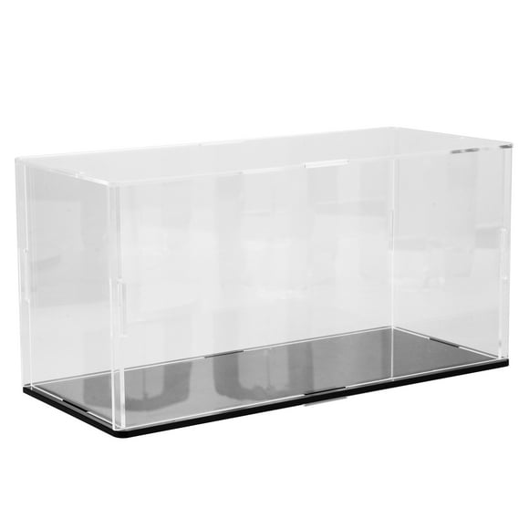 WORGEOUS Caja de almacenamiento de figuras de acción Caja de exhibición de muñecas de figura pequeña Caja de exhibición de encimera Vitrina de oreja para mini figuras de acción Vitrina (L)