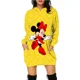 thumbnail image 5 of Sudadera con capucha pop coreana para mujer, estilo bohemio, con bolsillos grandes, informal, larga, a la moda, con estampado de Mickey Mouse de Disney, 5 of 5