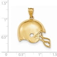 thumbnail image 2 of 14k Polished Football Helmet Pendant, 2 of 3