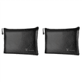 thumbnail image 1 of 2X Portable Fireproof Waterproof Document Envelope File Folder Cash Pouch Fireproof Money Bag Safe Bag A,2 x Safe Document Bag,Black, 1 of 6
