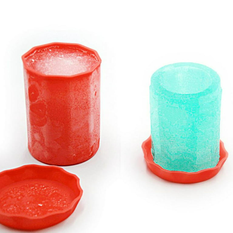 Clear Reusable Shaved Ice Molds Cup For Ice Bucket Refillable Making Model  W/ HG