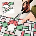 thumbnail image 6 of Yayeee Faucet Mat for Kitchen Sink 30" Diatomite Long Splash Guard Pad, Red Abstract Geometric, 6 of 7