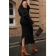 thumbnail image 2 of Vestido Maxi de Punto Negro y Cárdigan PRETTYGARDEN para Mujer XL, 2 of 7