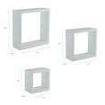 thumbnail image 6 of Organize It All Set of 3 Wall Cubes, 6 of 10