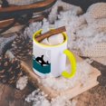 thumbnail image 5 of 3dRose, Cute Orca Whale in the Ocean at Night , 15oz Two-Tone Yellow Mug, 5 of 7