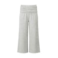 thumbnail image 5 of UAYOTSE Girls Fold Over Waist Flare Pants High Rise Wide Leg Yoga Leggings Kids Stretch School Sport Bottoms Fall,Sizes 9-10 Years, 5 of 8