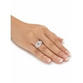 thumbnail image 3 of PalmBeach Jewelry Round Cubic Zirconia Channel-Set 2-Piece Jacket Bridal Set 2.37 TCW 18k Gold-Plated or Platinum-Plated Silver., 3 of 7