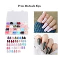 thumbnail image 4 of Presione sobre las puntas de las uñas postizas presione transpirable sobre las uñas postizas 576 piezas de moda para salón de uñas ANGGREK Otros, 4 of 8