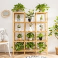 thumbnail image 4 of Patiojoy Display Shelf Multifunctional Bamboo Flower Plant, 4 of 8