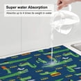 thumbnail image 5 of Sikiie Little Pirate Crocodile Dish Drying Mat, Kitchen Counter Mat, Self Drying Mat for Kitchen Counter Dish Drying Pad ,for Dishes, Utensils, Pots and Pans（24" x 18"）, 5 of 7