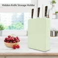 thumbnail image 2 of Green Hidden Knife Storage Holder and Organizer for Kitchen Cabinet, 2 of 8