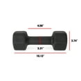 thumbnail image 5 of CAP Barbell, 12lb Black Neoprene Dumbbell, Pair, 5 of 5