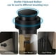 thumbnail image 2 of Door Stoppers, Floor Mounted Door Stop Black Heavy Duty Doorstop Stainless Steel Modern Door Stops Bumper Wall Protector, 2 of 4