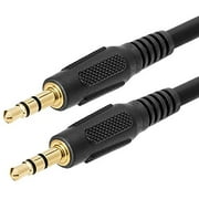 Cmple 3.5mm Aux Male to Male Stereo Audio Cable Auxiliary Headphones Cord MP3 PC - 12 Feet, Black (29793029)