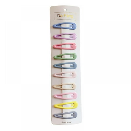

10Pcs Toddler Hair Clips Cute Mini Snap Hair Clips for Baby Girls Kids Colorful Small Snap Barrettes Metal Hair Clips for Fine Hair