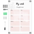thumbnail image 1 of 1 Set of Transparent Whiteboard Simple Handwritten Message Board Wall Whiteboard, 1 of 1