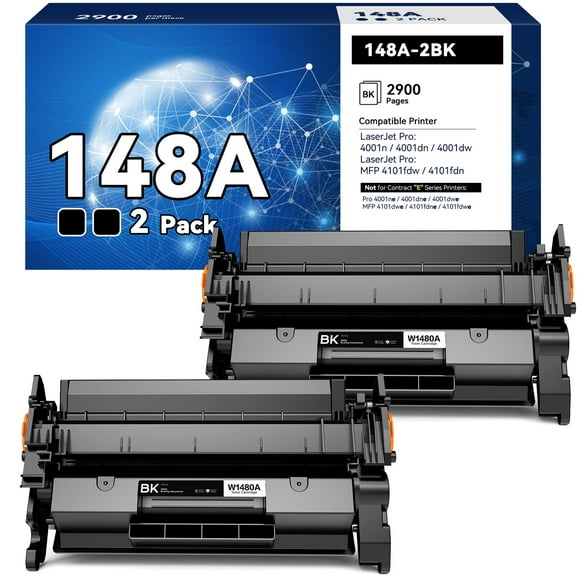 148A Toner Cartridge [with Chip] Compatible with HP 148 for HP148A for HP148X W1480A W1480X High Yield for HP Laserjet Pro MFP 4101fdw 4101fdn 4001dw