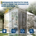 thumbnail image 6 of 8 x10 FT Wooden Greenhouse, Walk-in Greenhouses with Polycarbonate Panels, Lockable Door, Wood Frame & Adjustable Vent for Backyard Gardening, 6 of 8