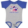 thumbnail image 3 of Inktastic My 1st 4th of July with Stars and Cupcake Boys or Girls Baby Bodysuit, 3 of 5