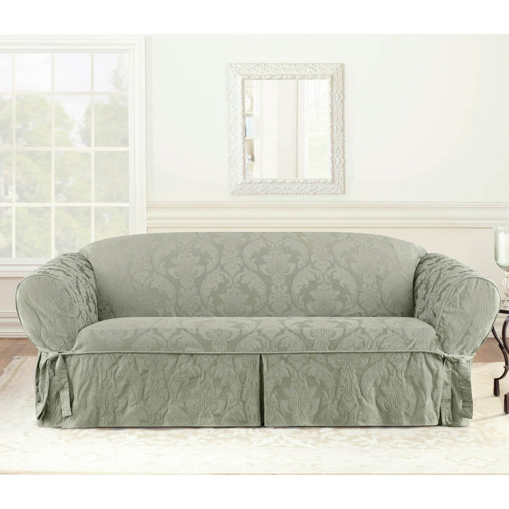 Sure Fit Matelasse Damask Sofa Cover