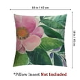 thumbnail image 4 of Creowell Set of 2 Throw Pillow Cover Colorful Bohemian Peach Floral Boho Watercolor Pink Painterly Decorative Pillow Case Home Decor Square  Pillowcase White, 4 of 7