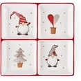 thumbnail image 1 of Plato de Papá Noel con 4 compartimentos, cerámica, color blanco, 1 of 4