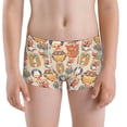 thumbnail image 5 of Yiaed Colorful Owls Print Boys' Boxer Briefs Cotton Casual Stretch Comfort Boys Boxers - Kids Boxer Briefs Underwear for Boys (6-18)-X-Small, 5 of 5