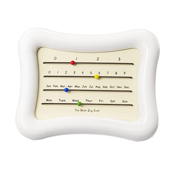 WLPZXP Desk Calendar Decor Desk Calendar for Cafes Study Room Bookshelves White