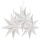 thumbnail image 5 of GOOHOCHY 3 pantallas colgantes de papel con forma de estrella navideña, cubiertas para lámparas y decoraciones., 5 of 8