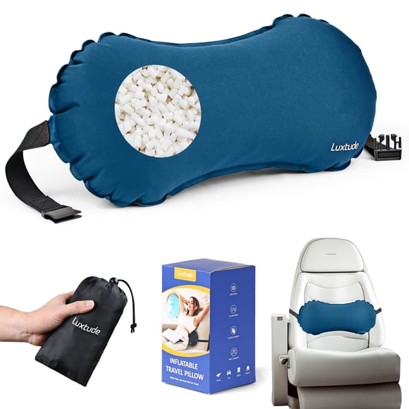 Almohada lumbar inflable Luxtude, soporte autoinflable
