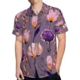 thumbnail image 4 of High Quality Hawaiian Shirts for Men Short Sleeve Aloha Beach Shirt Floral Summer Casual Button Down Shirts Blouses 8K4ESE, 4 of 7