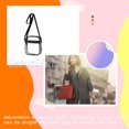 thumbnail image 4 of Bolso cruzado transparente de PVC, bolso impermeable, monedero de almacenamiento de llaves para teléfono móvil, accesorio de embalaje de gran Ropa Deportiva, Zapatos  22.5x17.5x6 см большой Sonducket OD023578-02, 4 of 6