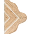 thumbnail image 4 of Alfombra Village Wave, yute natural festoneado, color blanco roto, 60 x 90 cm, 4 of 5