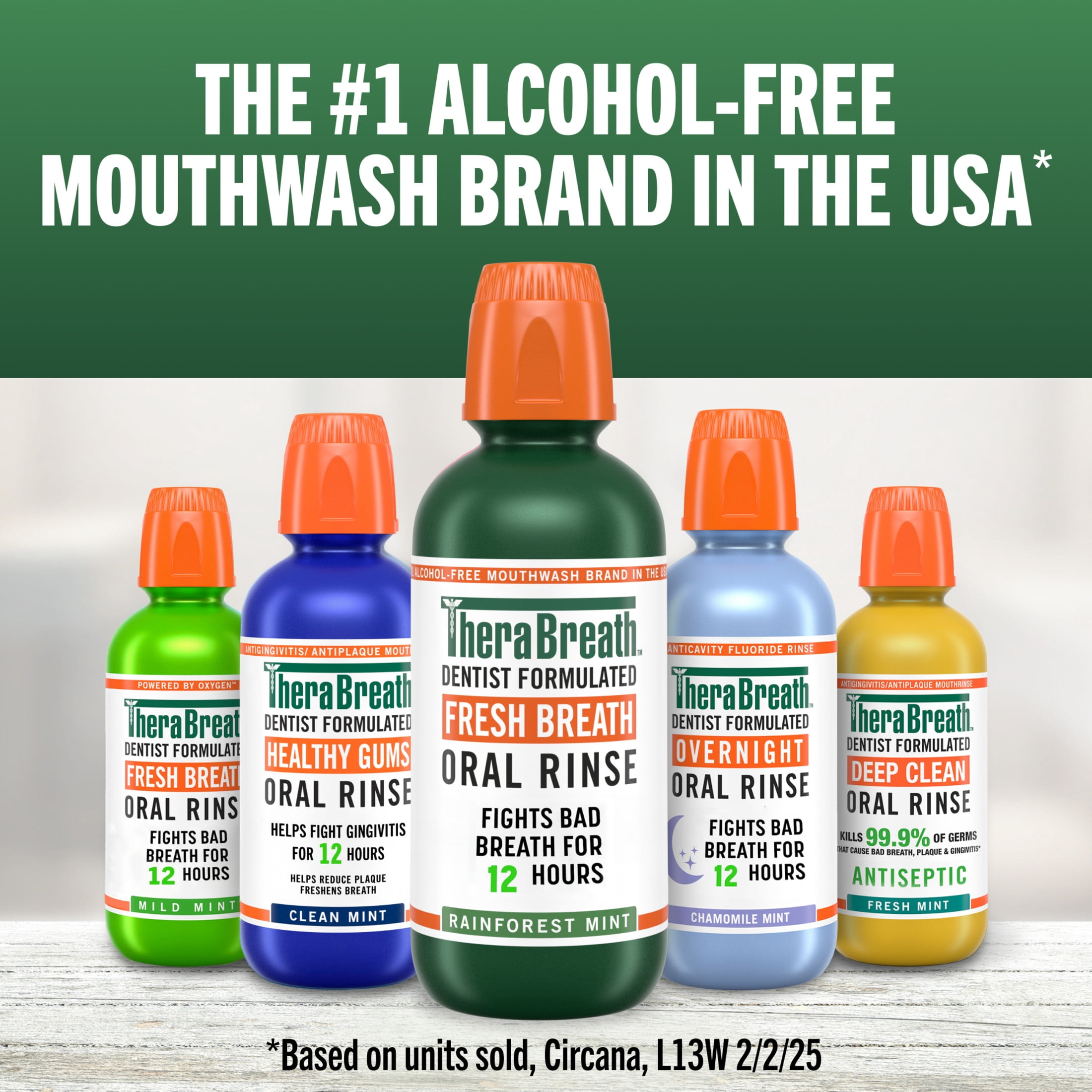 TheraBreath Dry Mouth Oral Rinse, Tingling Mint, Dentist Formulated, 16 fl oz